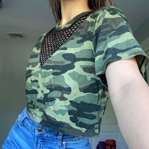 Camo Crop Top